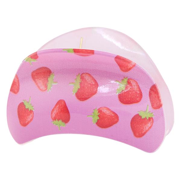 STRAWBERRY CURVE CLAW HAIR CLIP