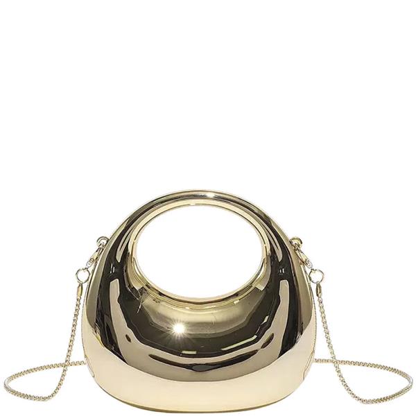 ROUND DESIGN HANDLE CROSSBODY BAG
