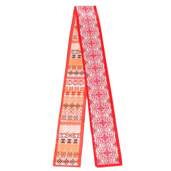 JACQUARD SKINNY SCARF