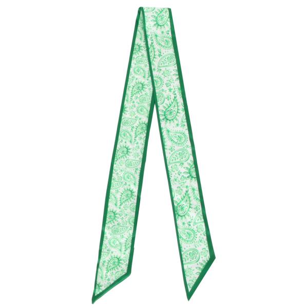 PAISLEY LINE SKINNY SCARF