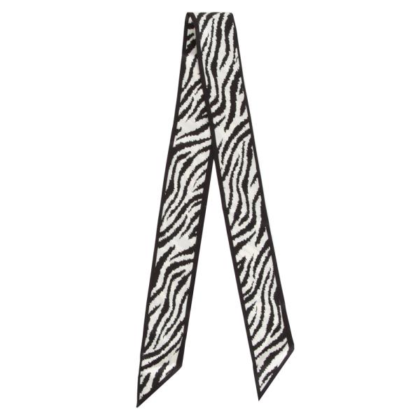 ABSTRACT ANIMAL SKINNY SCARF