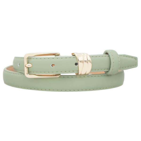 RECTANGLE BUCKLE ORGANIC STACKED LOOP BELT