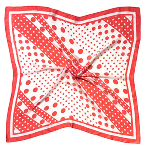 POLKA DOT PRINT SOUARE SCARF