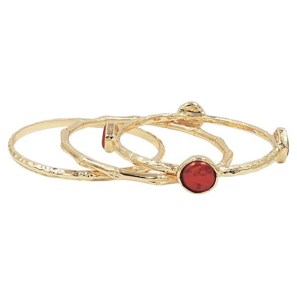 3PCS PEARL BANGLE SET