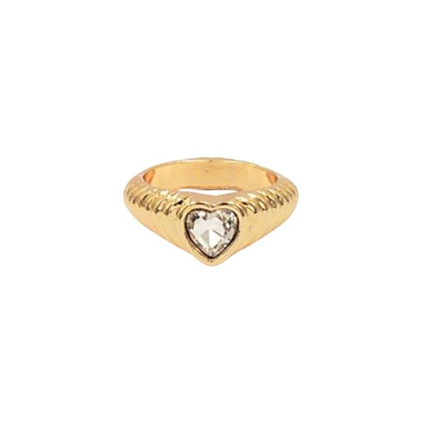 HEART GLASS RING