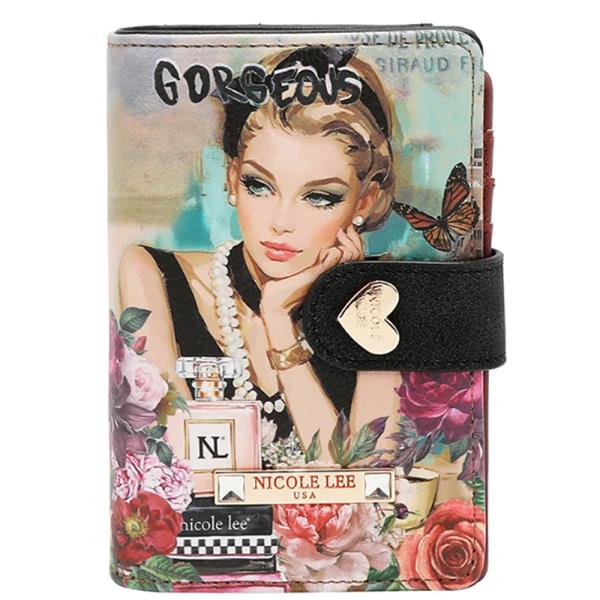 NICOLE LEE COMPACT SNAP TAB WALLET ORGANIZER