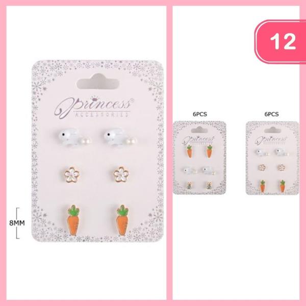 EASTER DAY POST EARRING SET (12 UNITS)