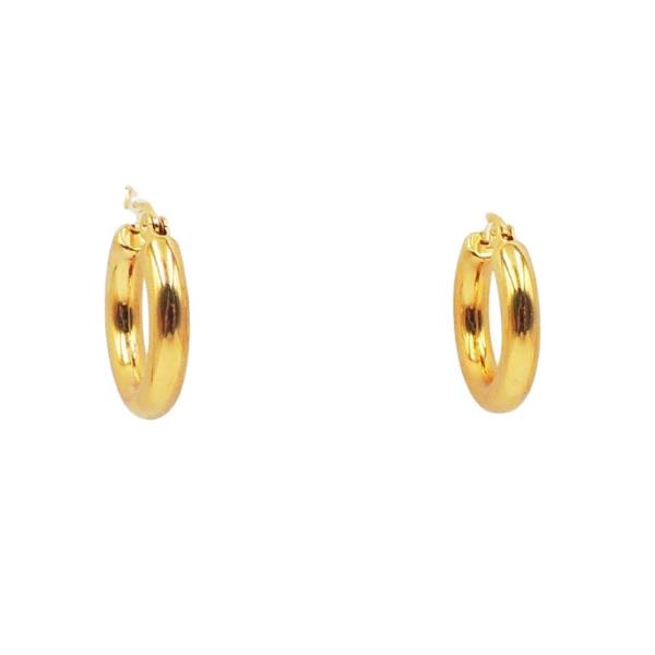 STAINLESS STEEL CLEAN CLASSIC HOOP EARRING