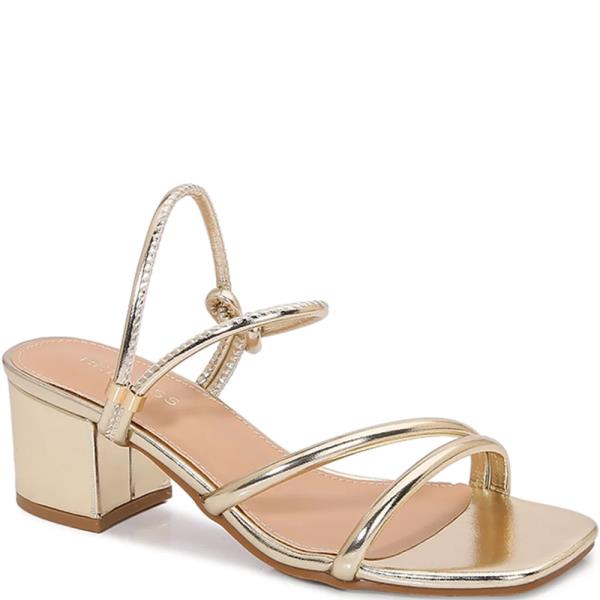 CHUNKY MID HEEL MULTI STRAP