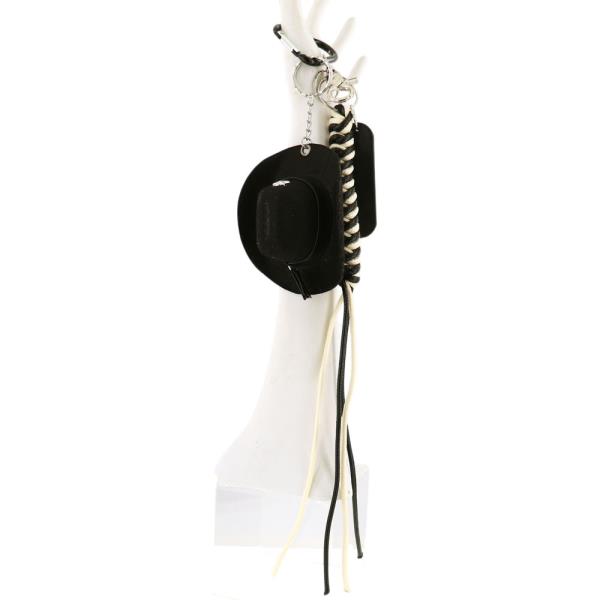 | MINI FEDORA HAT CORD BAG CHARM KEYCHAIN