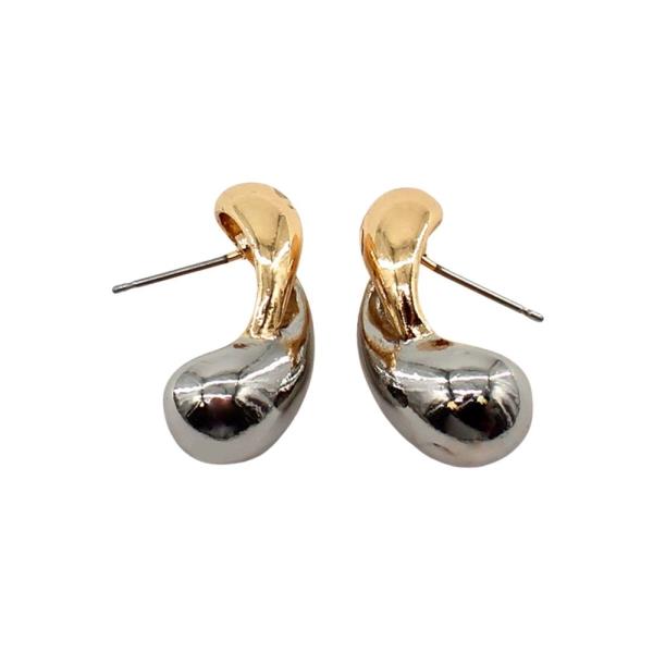 DOUBLE WATERDROP POST EARRING