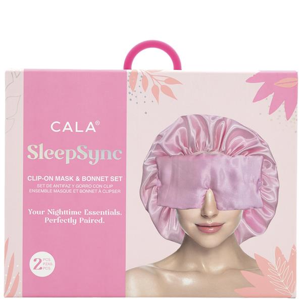 CALA 2PC SLEEPSNYC CLIP ON MASK AND BONNET SET