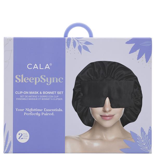 CALA 2PC SLEEPSNYC CLIP ON MASK AND BONNET SET