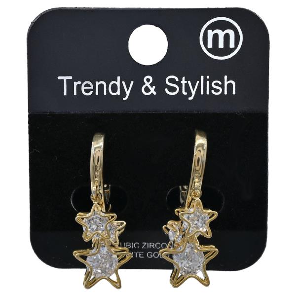 CZ DROP EARRING