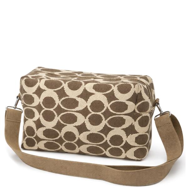 OVAL PATTERN PRINT CROSSBODY BAG