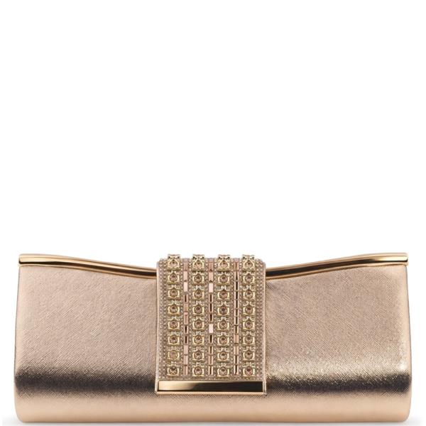 ELEGANT CENTRAL RHINESTONE EMBELLISHED EVENING CLUTCH BAG