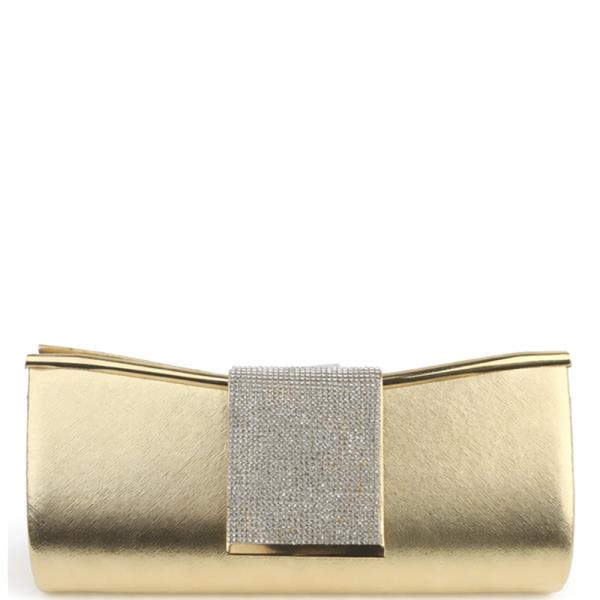 ELEGANT CENTRAL RHINESTONE EVENING CLUTCH BAG