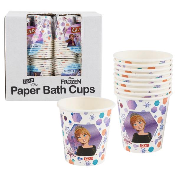 GLAD FOR KIDS X DISNEY FROZEN PAPER BATH CUPS