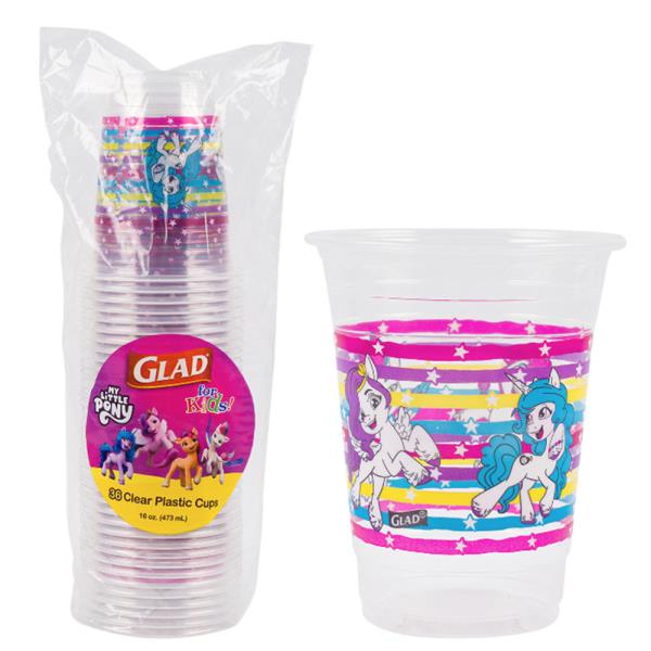 MY LITTLE PONY 36PC GLAD PLASTIC CUP