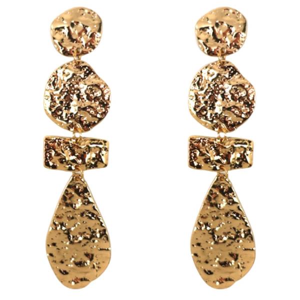 HAMMERED DANGLE EARRING