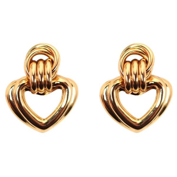 HEART POST DANGLE EARRING