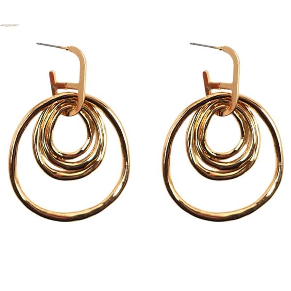 ROUND LAYARD DANGLE EARRING