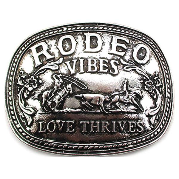 WESTERN RODEO VIBES BELT BUCKLE