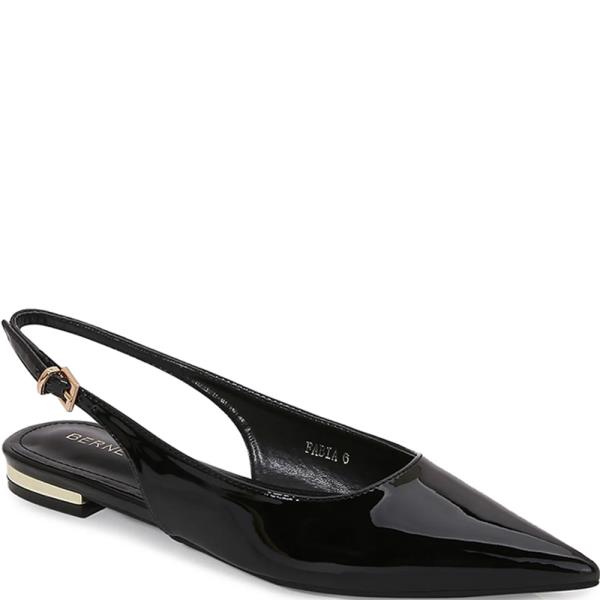POINTY SLING SANDAL W GOLD PLATE HEEL
