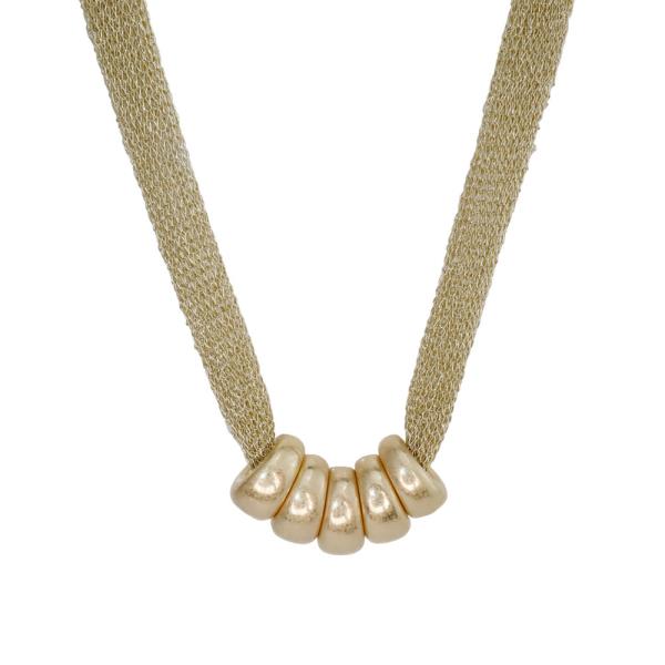 TRAPEZOID MESH NECKLACE