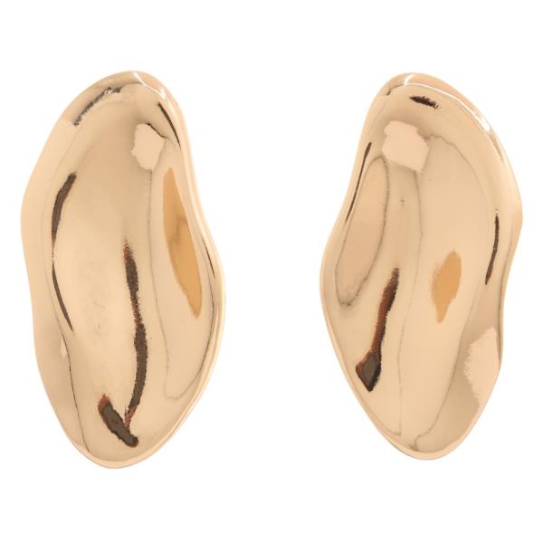 SDJ METAL CHUNKY DROP STUD EARRING