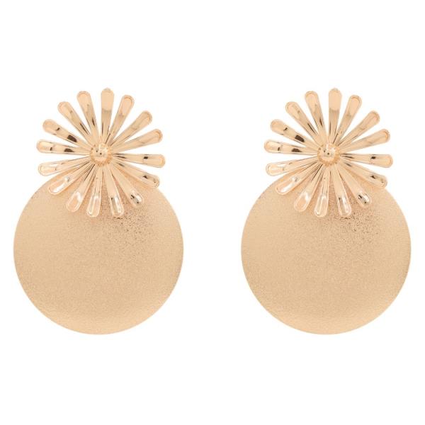 SDJ SUNBURST ROUND DROP EARRING