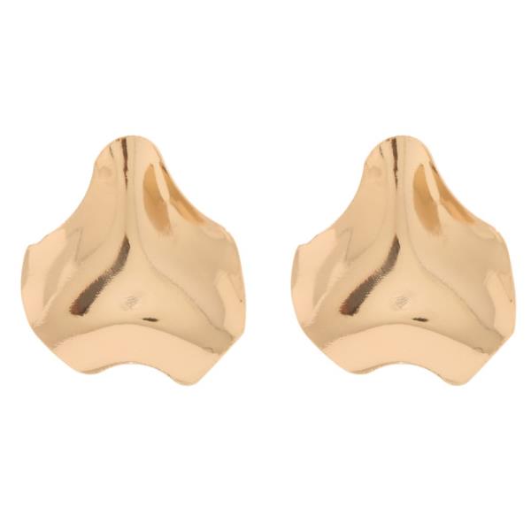 SDJ METAL TEXTURED POST EARRING