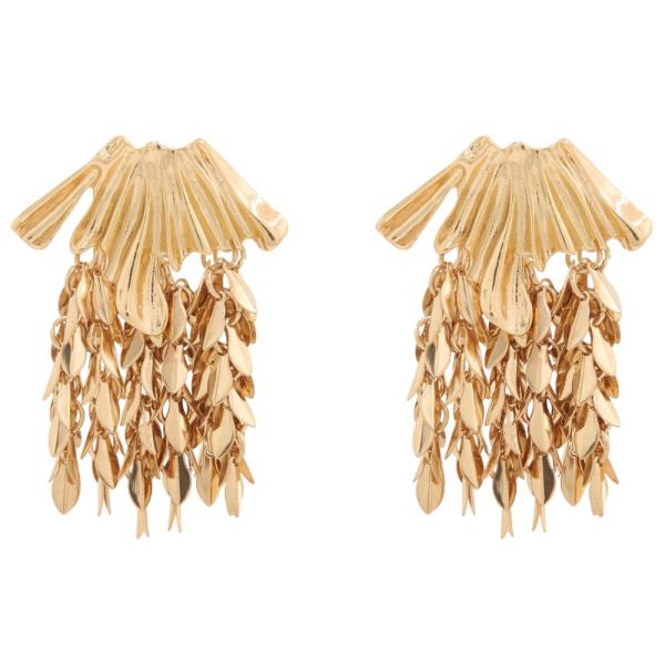 SDJ METAL FRINGE DROP DANGLE EARRING