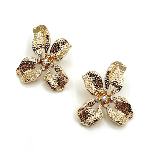 FLOWER METAL EARRING