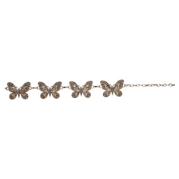 METAL BUTTERFLY LINK CHAIN BELT