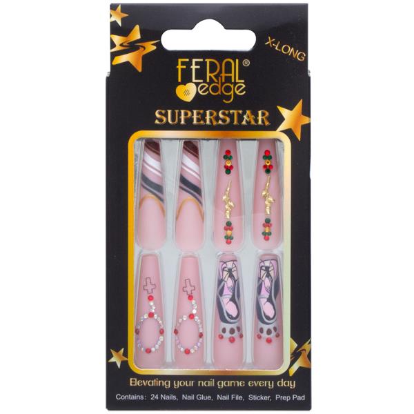 FERAL EDGE SUPERSTAR DESIGN NAIL DECORATION SET