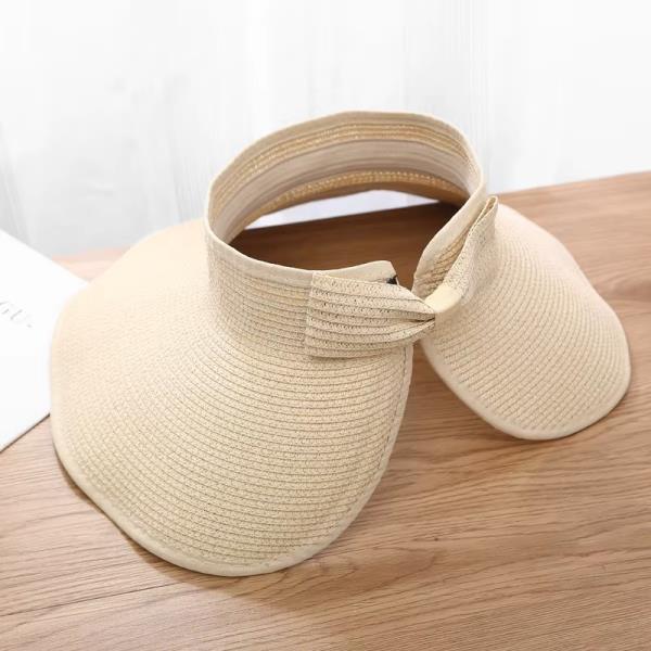 STRAW VISOR SUN HAT