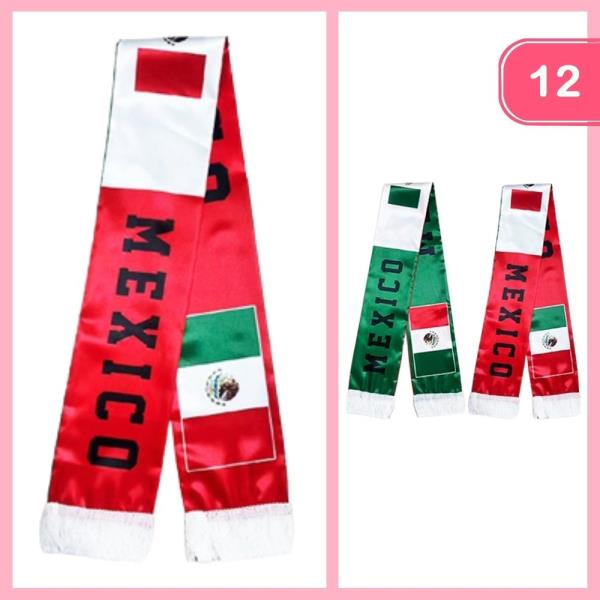 MEXICO SILK LIKE SCARF (12 UNITS)