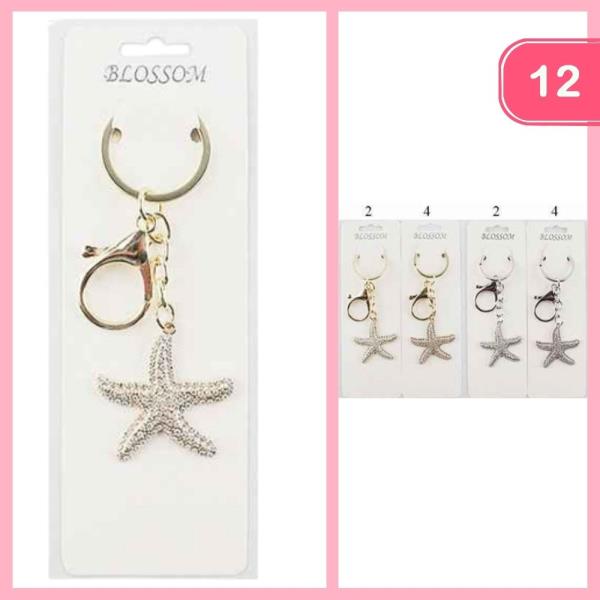 STARFISH KEYCHAIN (12 UNITS)