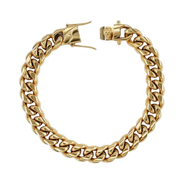 STAINLESS STEEL 10MM CUBAN CHAIN BRACELET