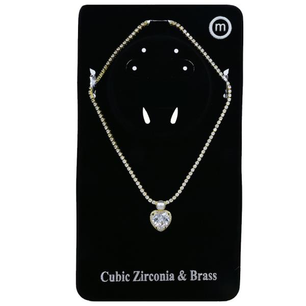 CZ HEART NECKLACE