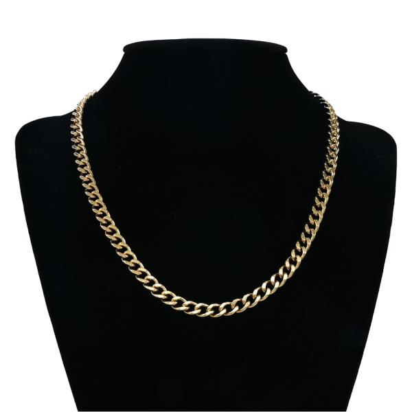 STAINLESS STEEL 6MM CURB LINK CHAIN NECKLACE