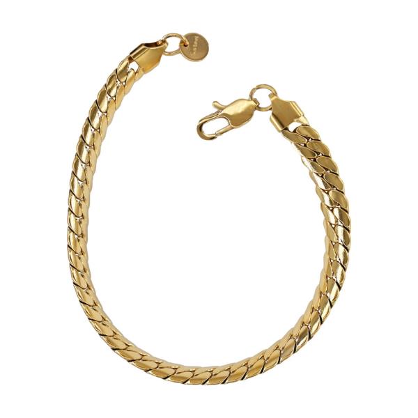 S.STEEL CURB LINK CHAIN BRACELET-8MM/8"