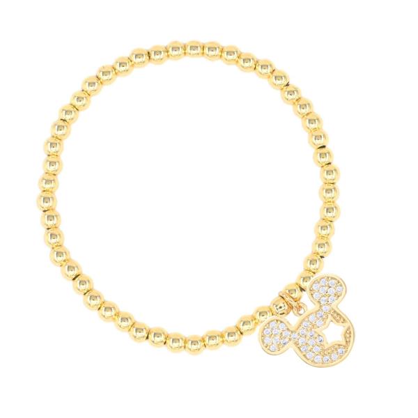 STAINLESS STEEL PENDANT STRETCH BRACELET