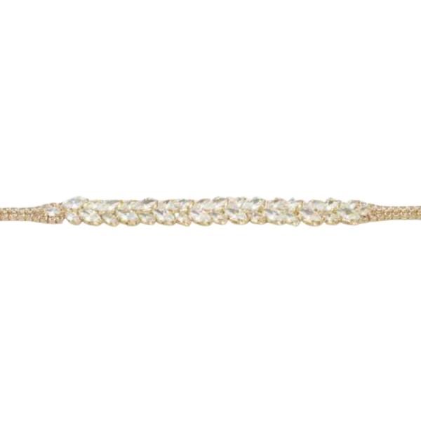 CZ MULTI ROW STONE TENNIS CHAIN BRACELET