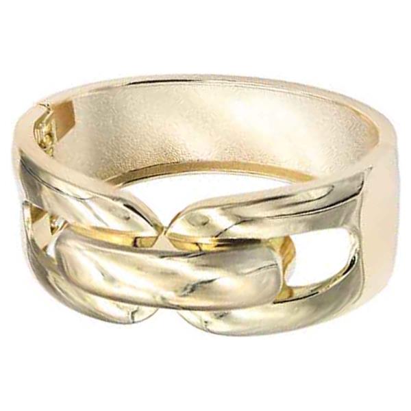 GOLD PLATED HINGED BANGLE BRACELET