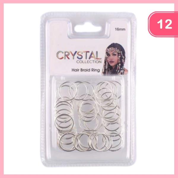 HAIR BRAID RING (12 UNITS)