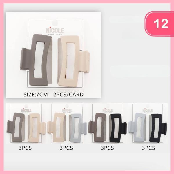 HAIR CLAW CLIP (12 UNITS)