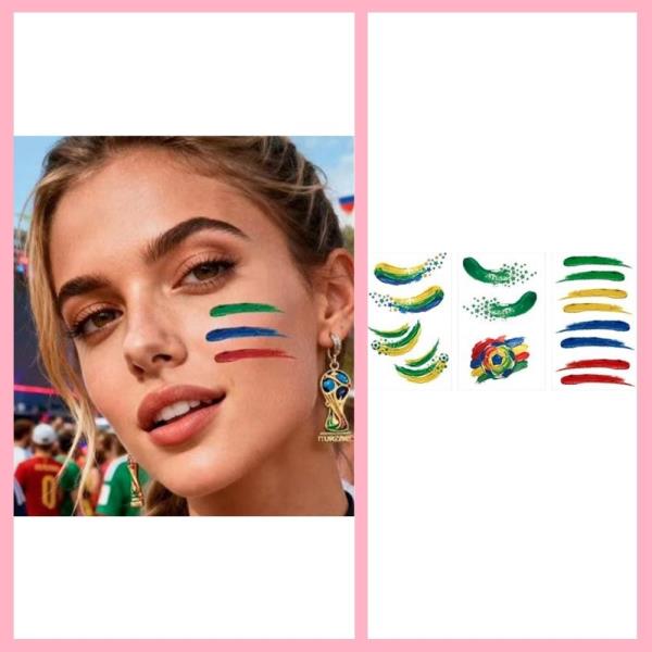 ASSORTED FACE STICKER (48 UNITS)