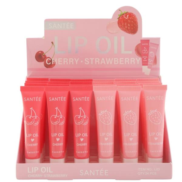 SANTEE CHERRY STRAWBERRY LIP OIL (24 UNITS)
